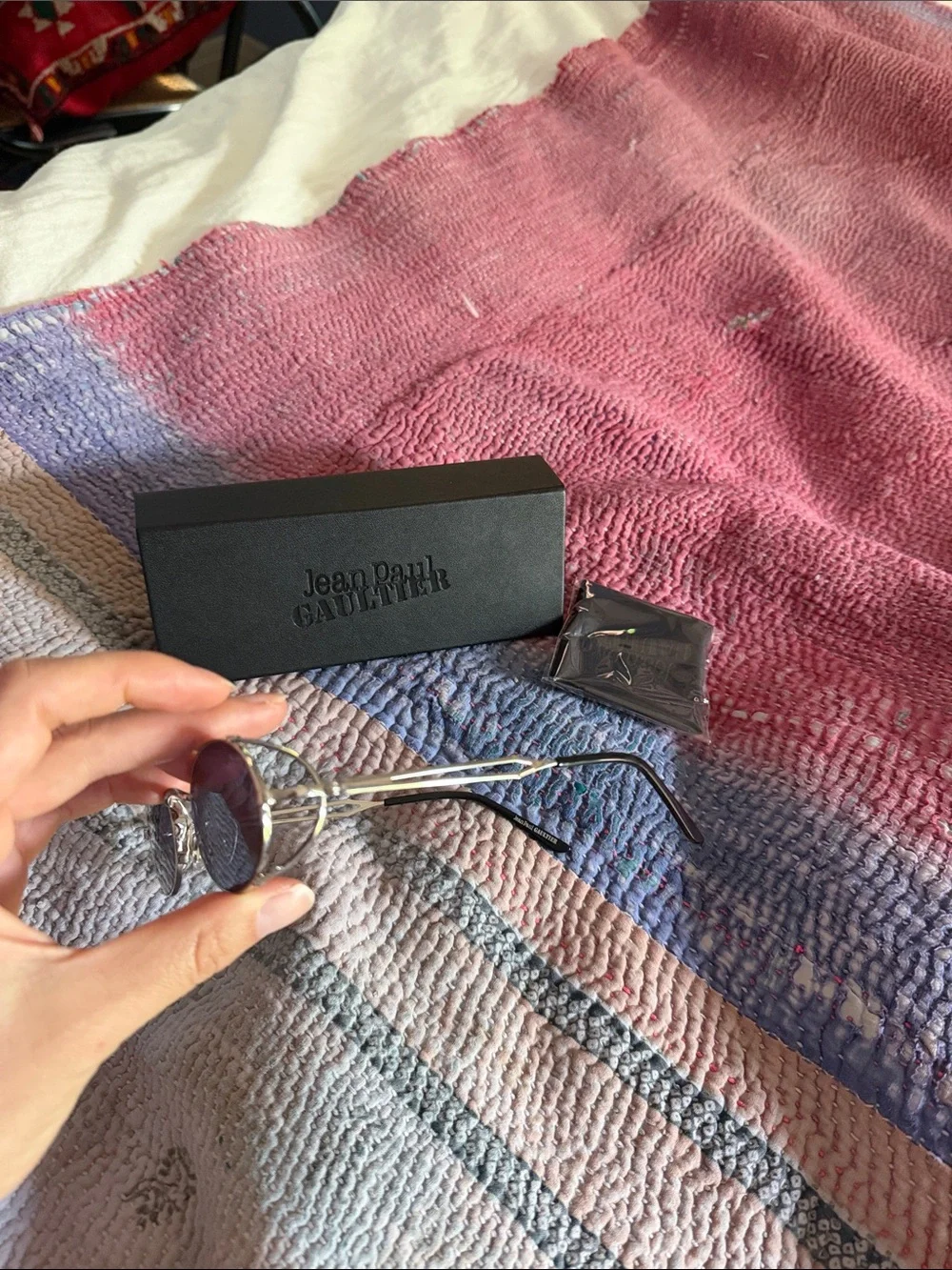 JEAN PAUL GAULTIER Silver 'The 55-3175' Sunglasses